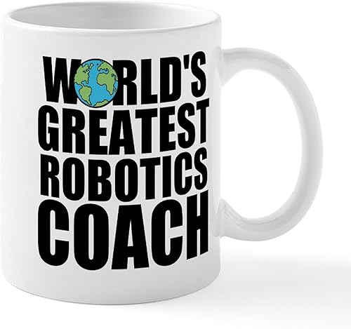 CafePress World'S Greatest Robotics Coach - Taza de café de cerámica de 11 oz (11.0 fl oz)