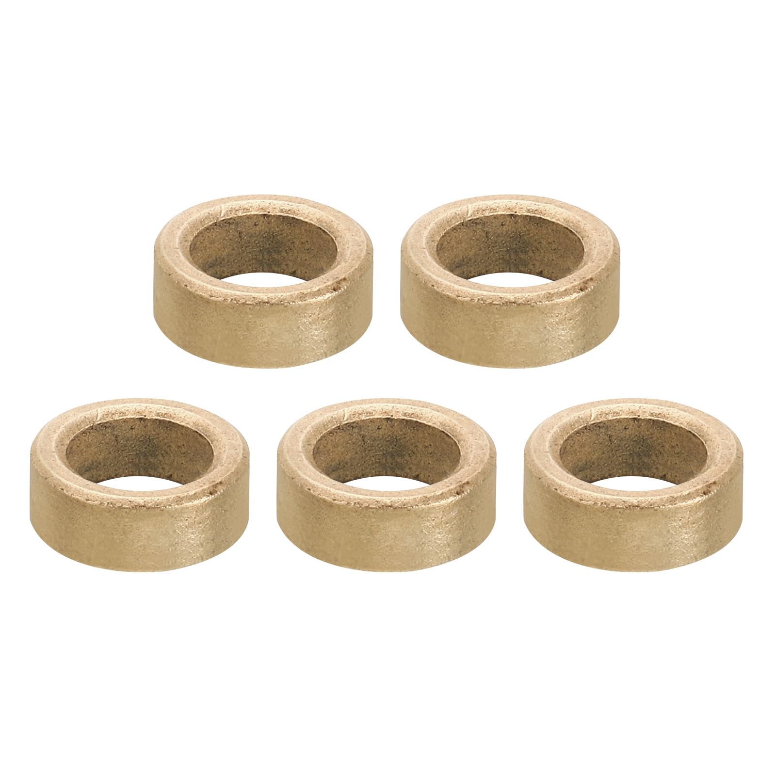 PATIKIL M8 Brass Spacers, 5 Pcs Metal Spacer Brass 8mm ID x 12mm OD x 5mm L Brass Spacers Screw Standoff for 5/16 Inch or M8 Screw