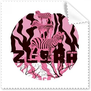 Purple Pinto Branches Round Animal Cleaning Cloth Phone Screen Glasses Cleaner 5pcs