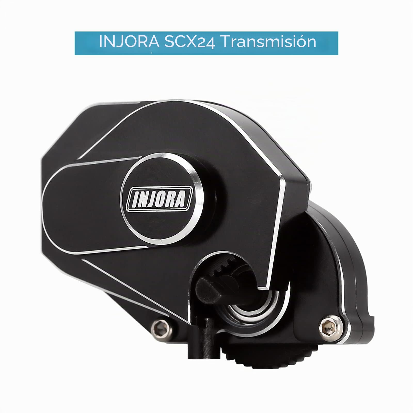 INJORA Transmisión Caja de CambiosCompleto con 0.3 Mod Engranaje para SCX24