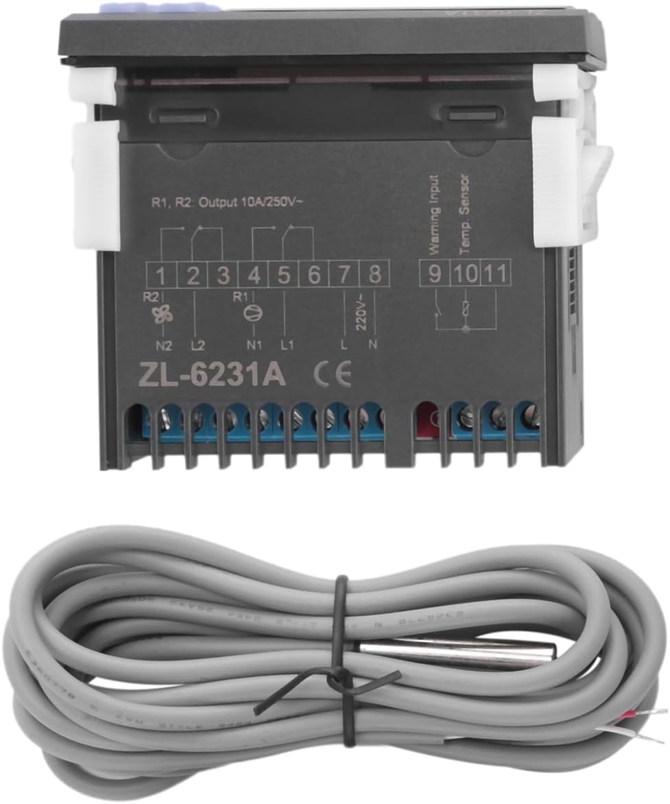 -6231A, Incubator Controller, Thermostat with Multifunctional, Equal to, or W1209 + TM618N