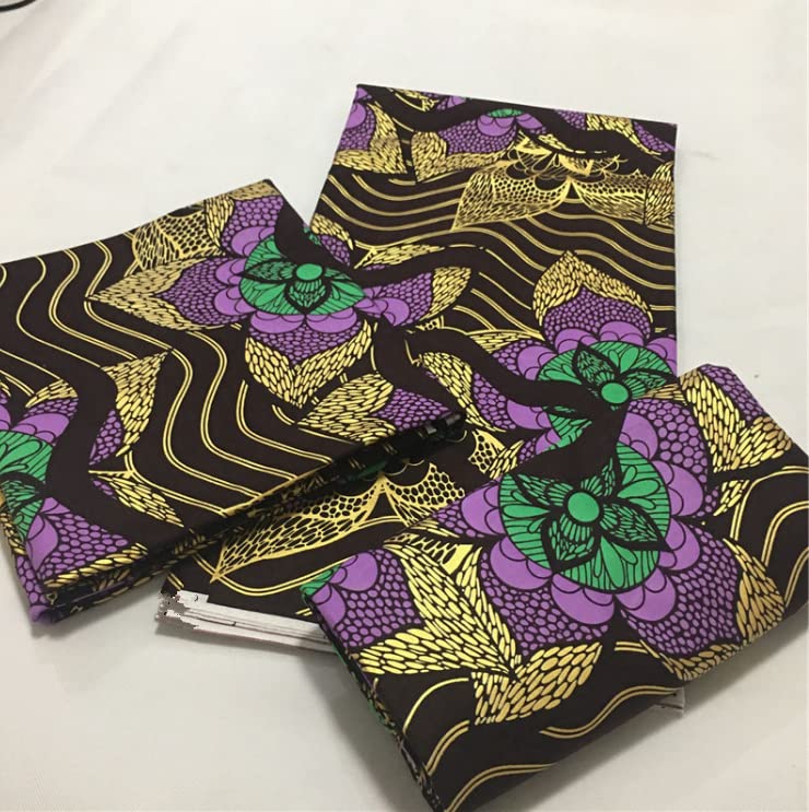 Tissu Coton Africain Imprimé Cire Ankara – 1 Yard (36 X 45 Pouces), Design Nouveau, Neuf