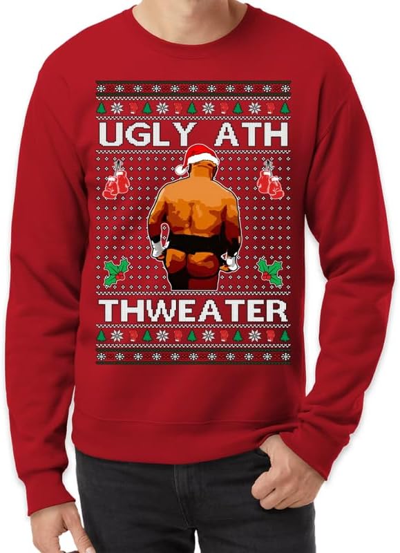 Ugly Ath Thweater Ugly Christmas Sweater Unisex Xmas Crewneck Sweatshirt - Image 2