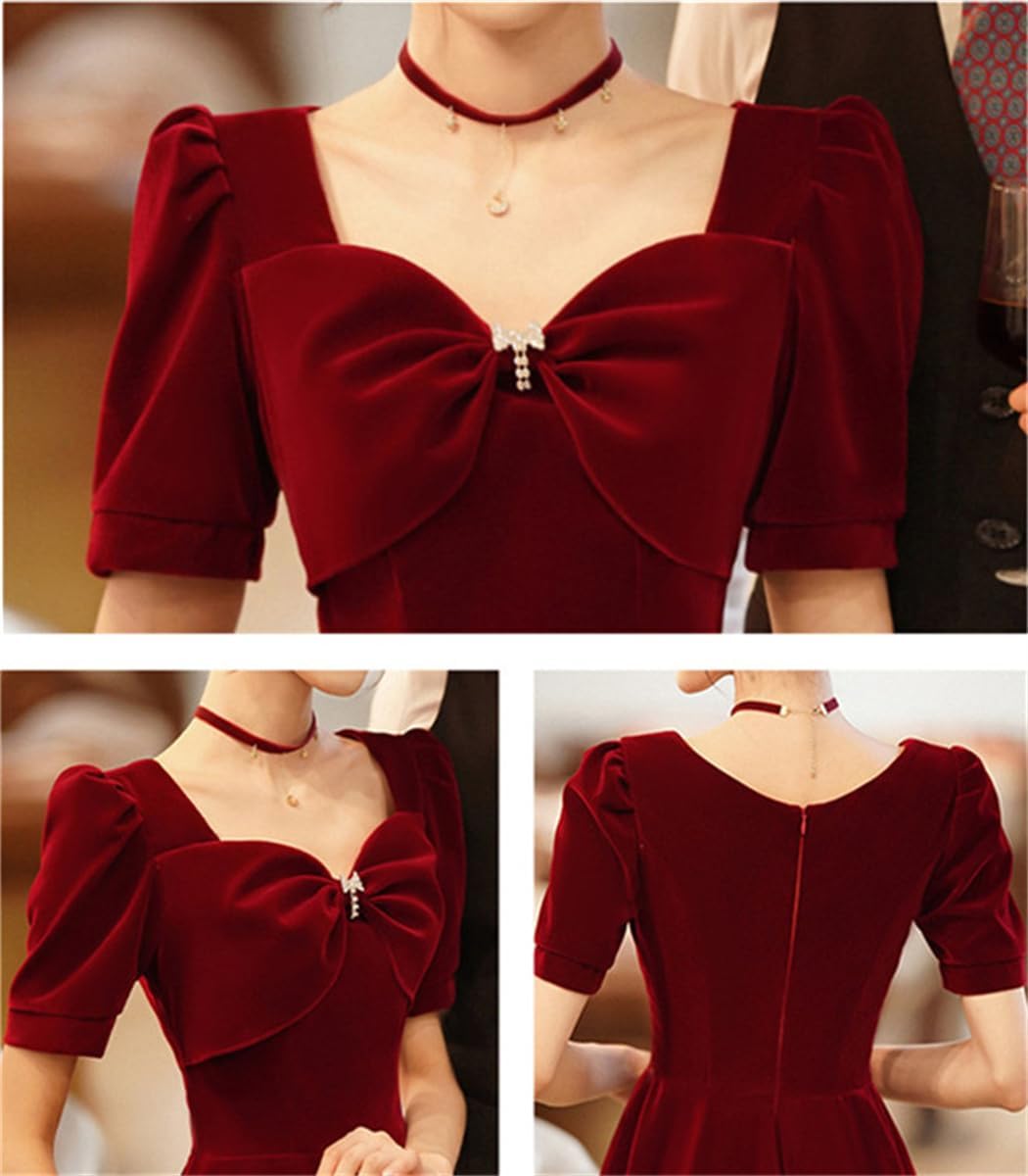 [DYIOPMFGZ] CHUMO ドレス レディース フォーマルドレス 結婚式ドレス 二次会ドレス ワンピース レッド Aライン