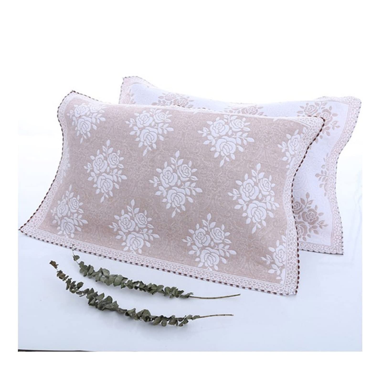 Serviette oreiller anti-transpiration gaze à trois couches fleur de coton