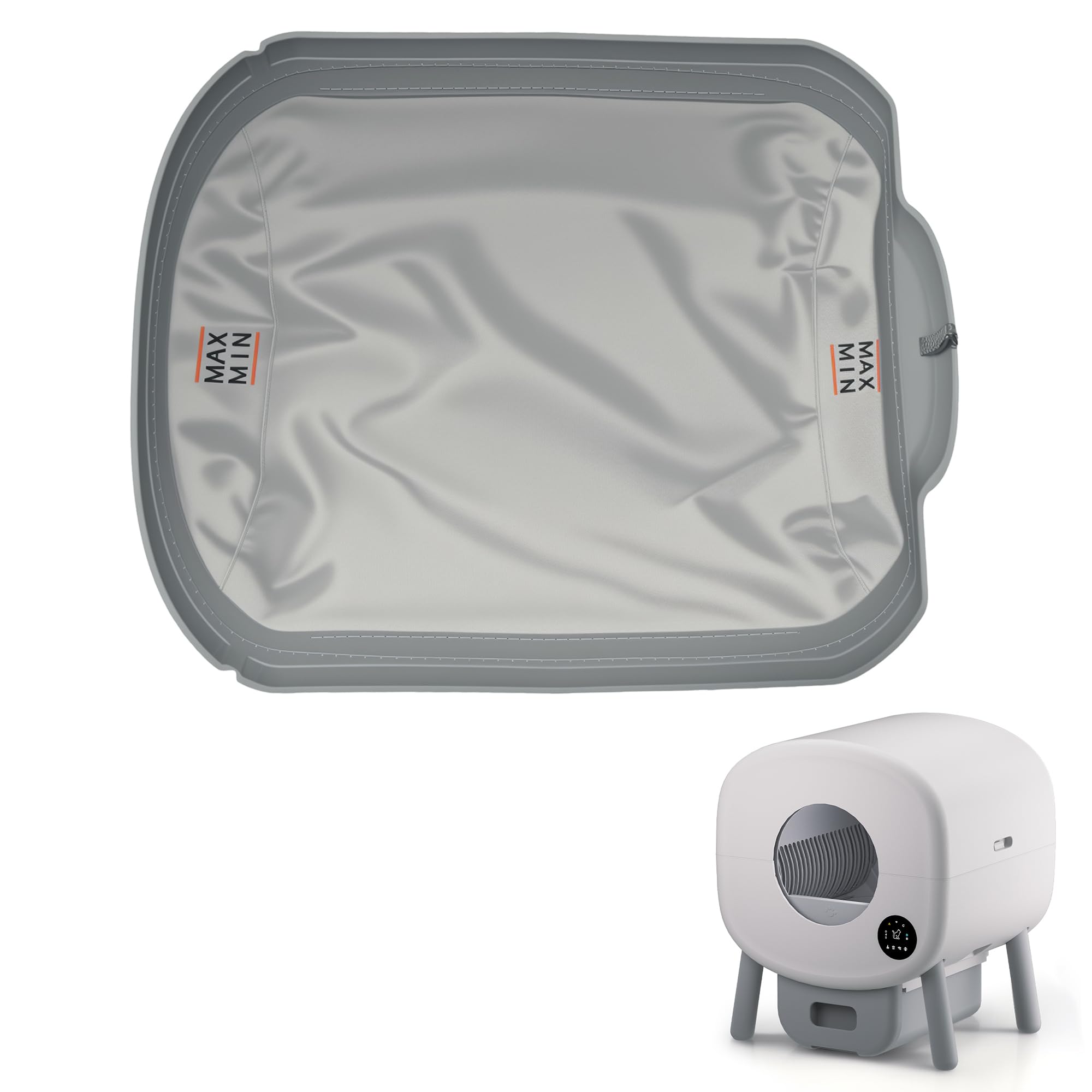 Inodoro para gatos Silo totalmente automático, bandeja de silicona (gris)