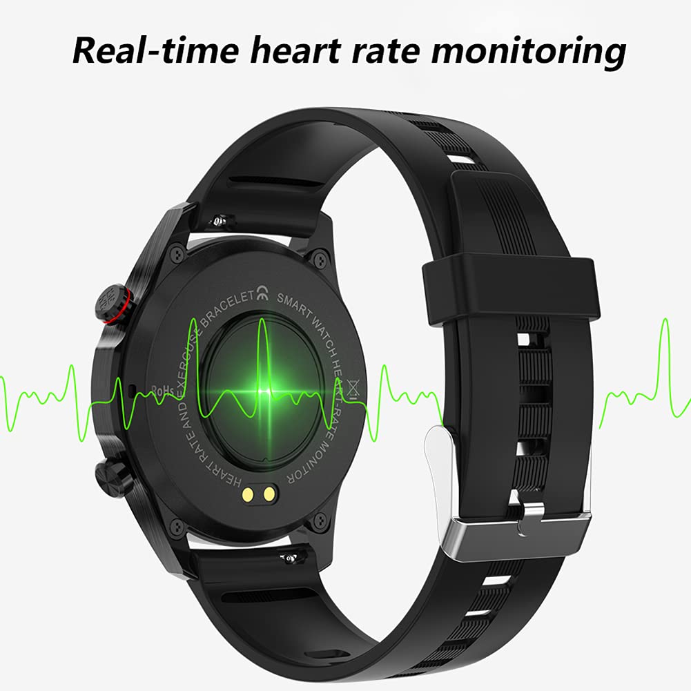 Reloj Inteligente con Rastreador De Ejercicios, Llamada Bluetooth, Pantalla Redonda De 1,28 Pulgadas, Modo Multideporte, Rastreador De Sueño, Control De Música, IP67 a Prueba De Agua