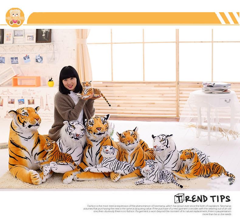 Image of Plush Toy Cartoon Games Character Soft Toys Cute Pet Wild Animals (40cm, Tiger)