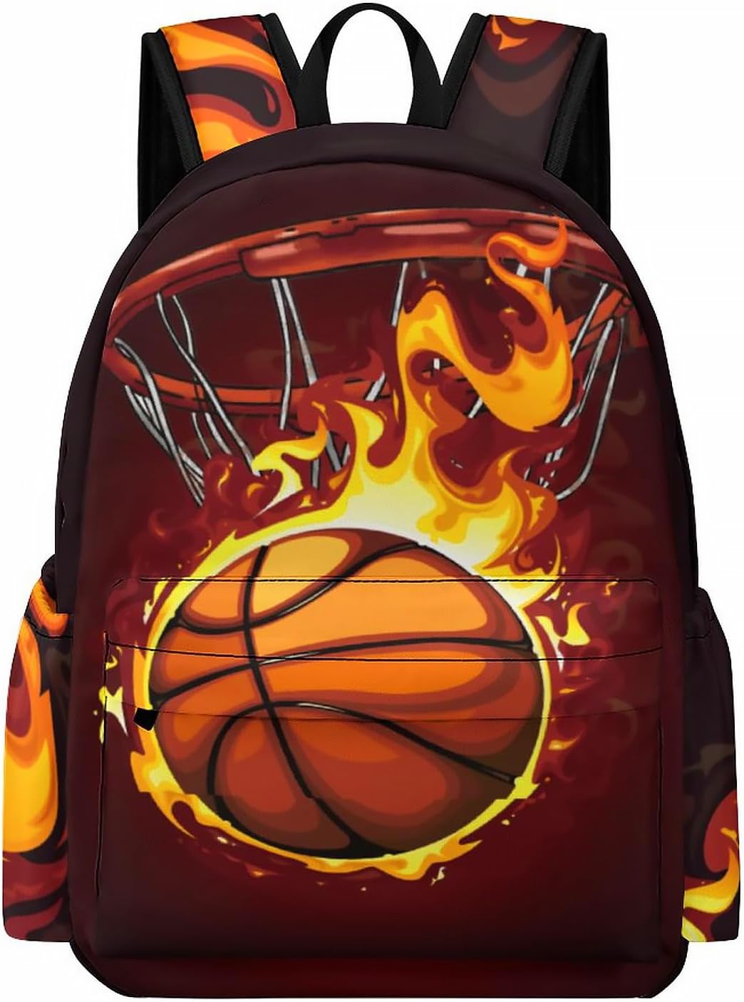 School Basketball Backpack for Boys Kids Basketball Schoolbag for Children 16 Inch Sport Bookbag Travel Backpack
