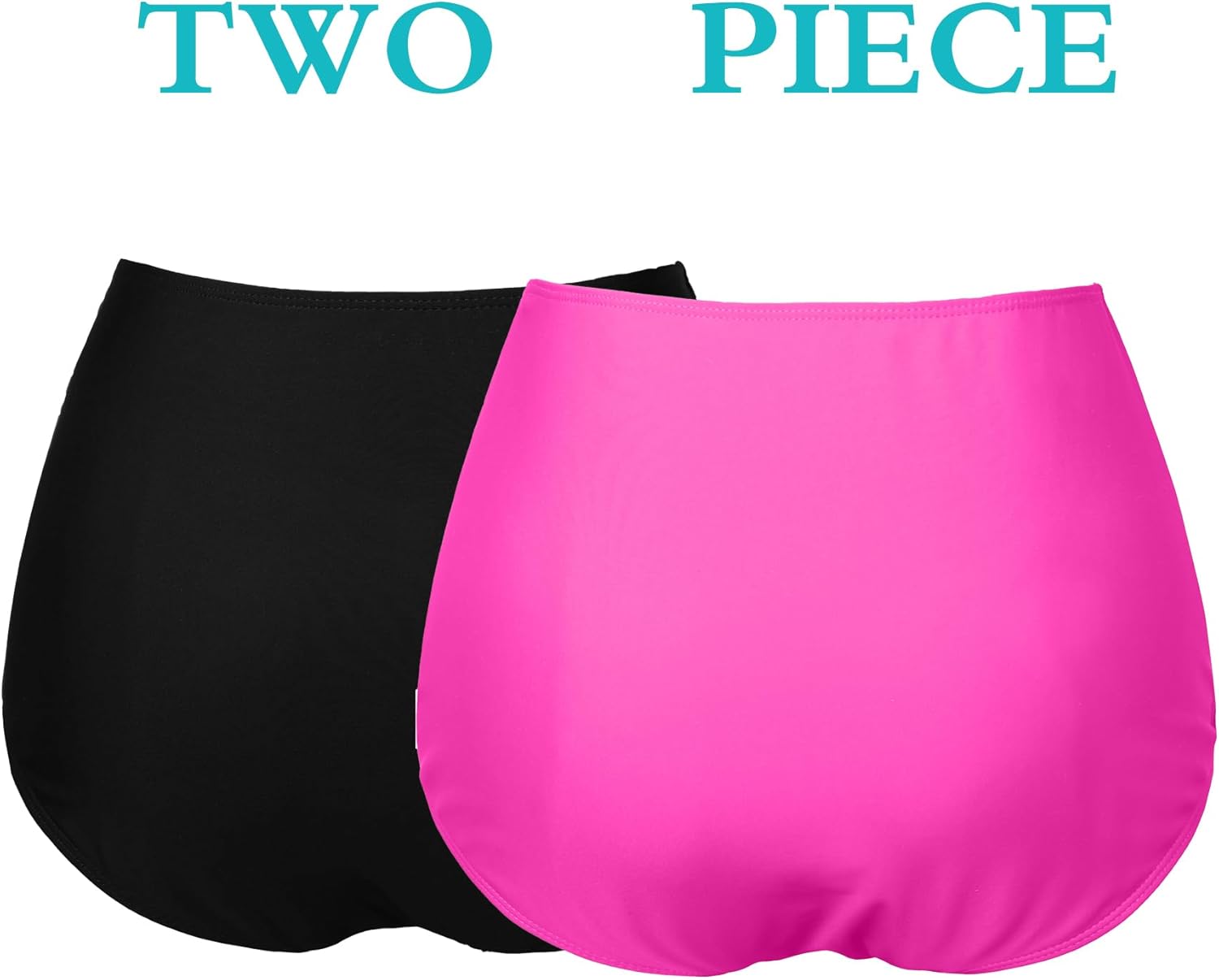 COCOPEAR Women's High Waisted Full Coverage Bikini Bottom Ruched Bathing Suit Bottoms for Women Tummy Control Swim Bottoms