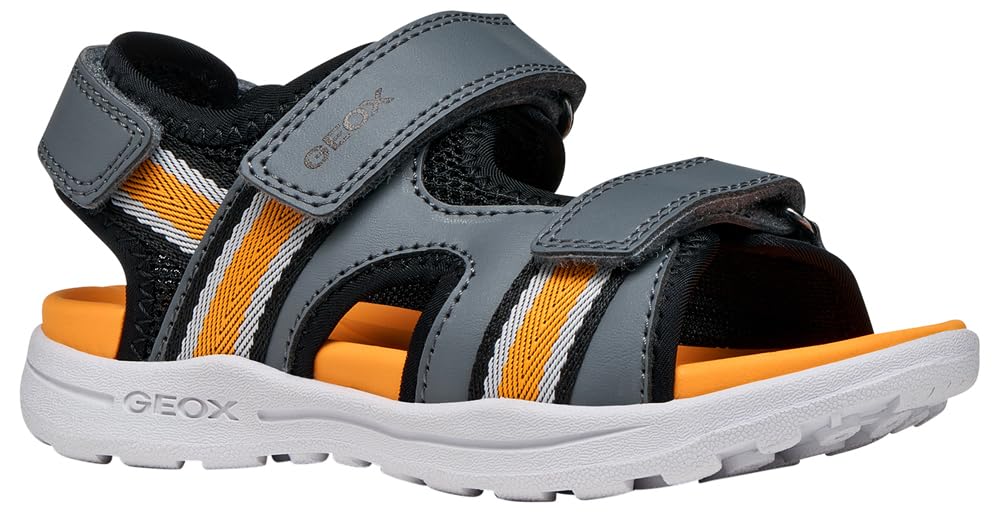 Geox Vaniett Sandals Grey/Orange Size 27 Kids