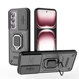 Compatible with Oppo Reno 12 Pro 5G Cell Phone Case&comma;with Slide Camera Lens Cover Compatible with Oppo Reno12 Pro 5G CPH2629 Case Black