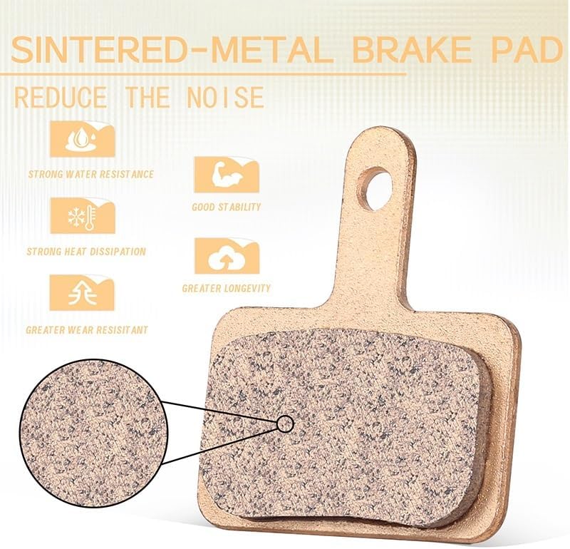 Sintered-Metal Brake Pads Compatible with B01S B05S Bicycle Hydraulic Disc Brake Pads Metallic Bike Brake Pad Mountain Bike Part(Sintered 6Pairs)
