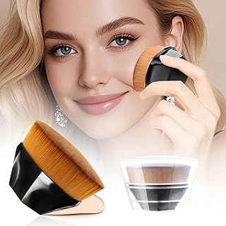 Brocha para base de maquillaje con parte supe...