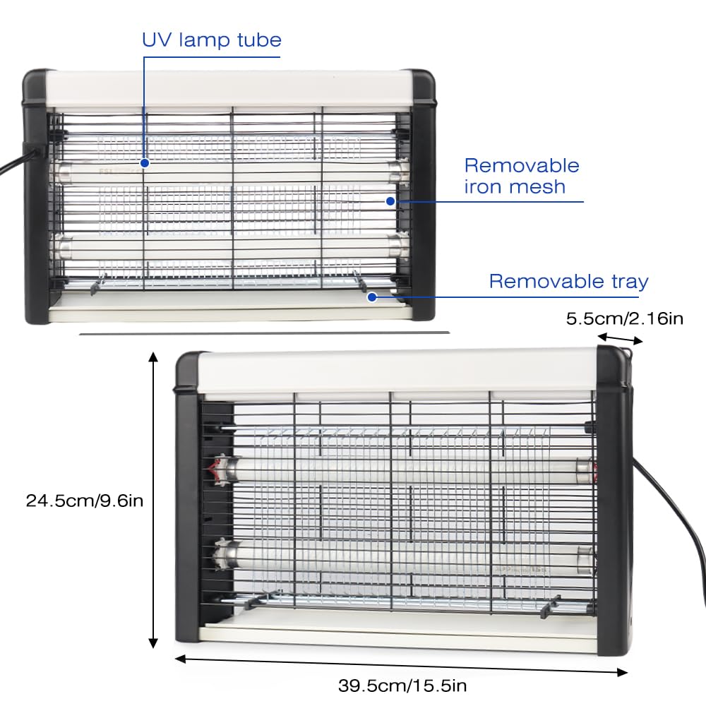 Lampadine UV elettriche per interni da 20 W, 3500 V, per cucine, camere da letto, soggiorni e spazi coperti (insetticida interni)