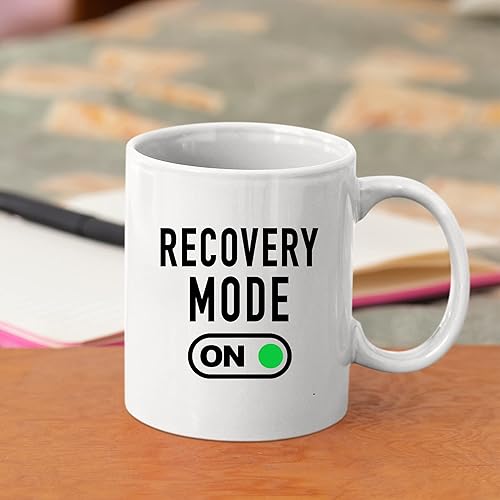 Miniatura 5 de Taza de café Recovery Mode On Get Well de regalo para pacientes, regalos inspiradores motivacionales para familiares y amigos, vaso de cerámica