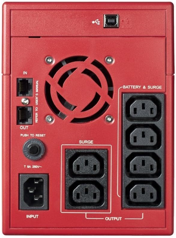 Salicru SPS SOHO+ 1400 Series Line-Interactive Uninterruptible Power Supply Unit, 1400VA/840W