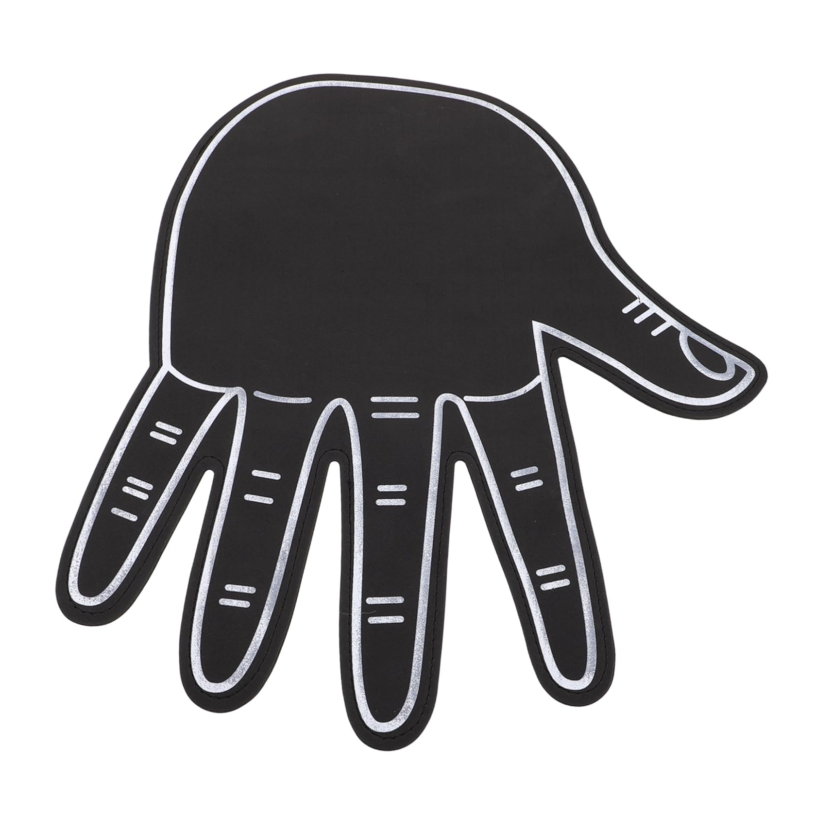 KOMBIUDA Large Hand Glove Cheerleading Foam Fingers Black Sports Foam Hand for Team Spirit Celebrations