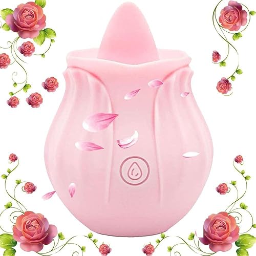 2025 New Roses for Women Toy Tongues Quiet 10 Speed Adult Toys Waterproo Automatic Electric Adult Toys Machine Pleasure Gifts vib for her OP98 (pink2)