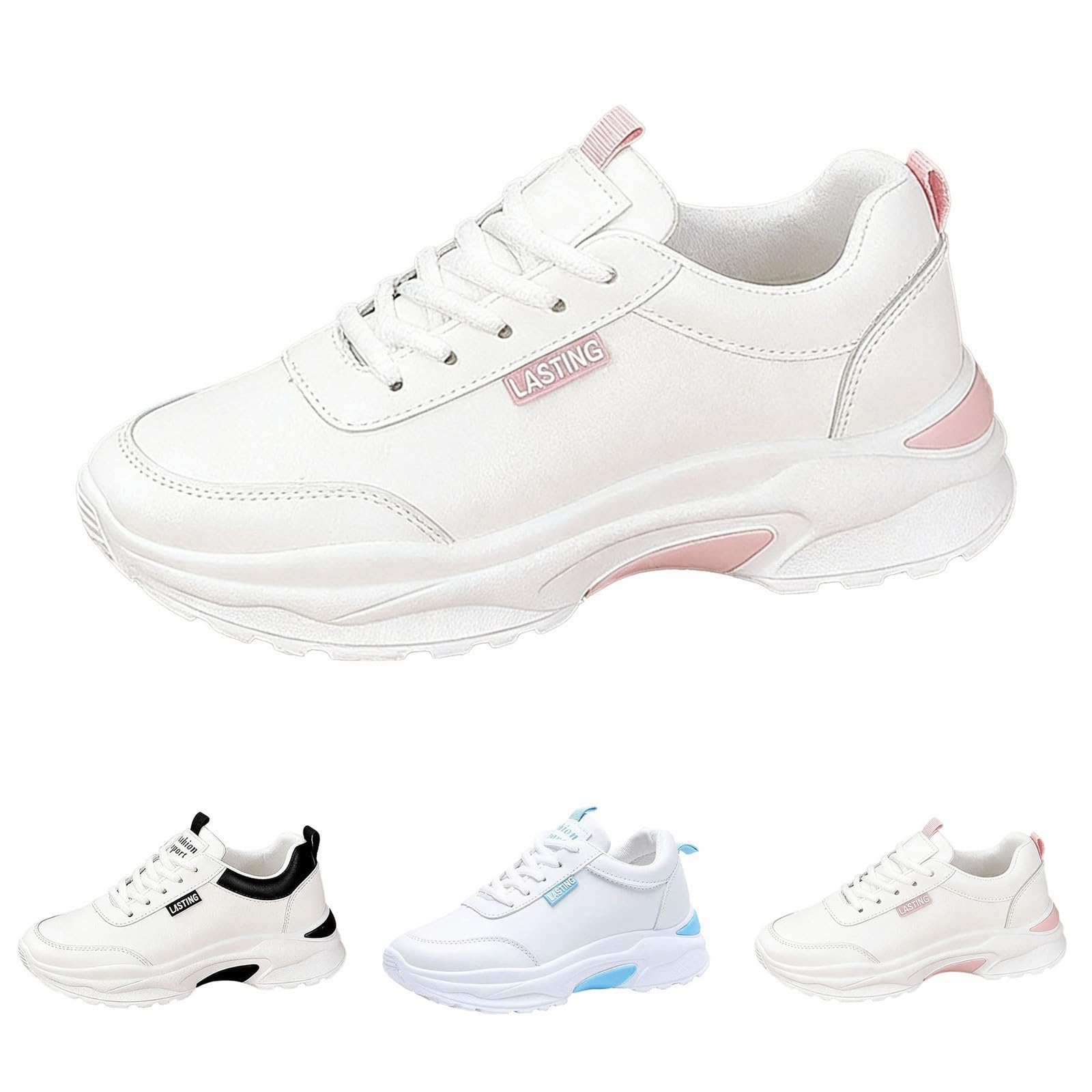 Sneakers Donna Eleganti Estive Eleganti Ortopediche Scarpe Running Traspiranti Anatomiche Pianta Larga Sportive Sneaker alla Moda Antiscivolo Scarpes da Corsa Memory Foam Scarpe Jogging Lavoro