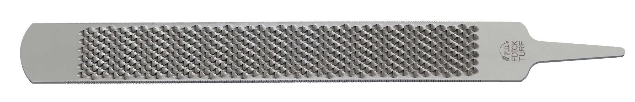 F.Dick F. Turf 1564 Hoof Rasp with Rod (without Handle, Size 350 x 44 x 5 mm, Rasp Cut and File Cut, Fine and Coarse) 15643500