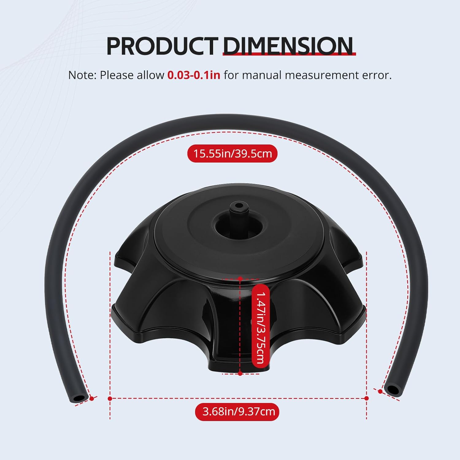 JAVIK Fuel Tank Gas Cap Assy For Honda CR125R CR250R CR500R CR80R 1984-1995 XR100R 1985-1987 O.E.M# 17620-ML3-840