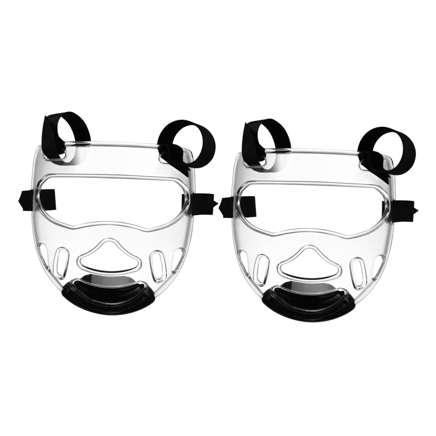 FOMIYES Maschera da Taekwondo e Karate 2 Pezzi Protezione Viso Staccabile, Equipaggiamento Protettivo Sportivo Leggero e Durevole e Adulti, Guardie di Karate per Sparring e Allenamento