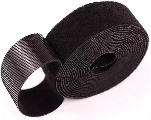 Correas de gancho y bucle de doble cara, rollo de cierre automático, cortado a longitud, resistente, cierre rápido para el hogar, oficina, costura,