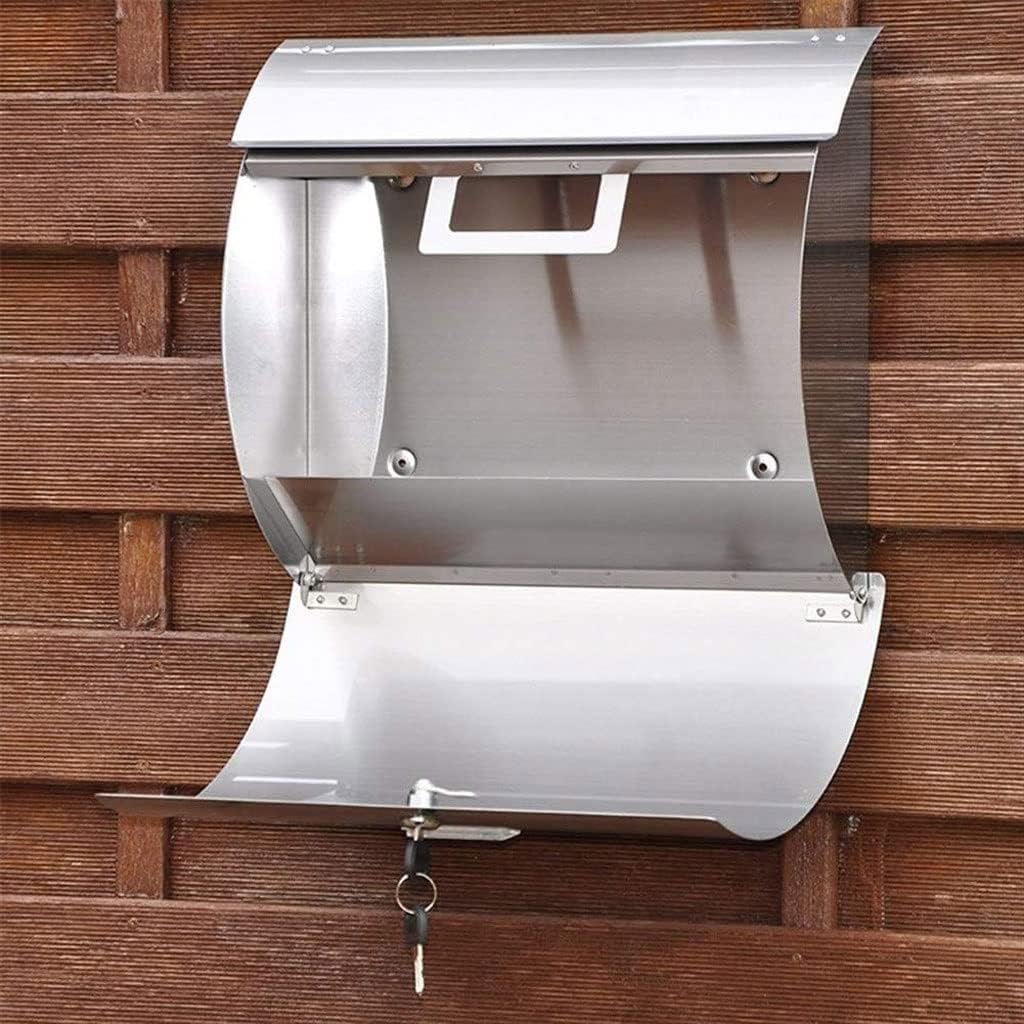 HBJWOV Time Concept Handcrafted Metal Iron European Antique Décor - Mail Box/Letter Stand - Home Adornment