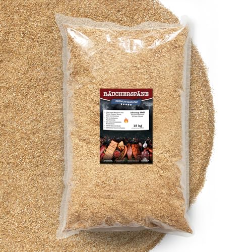 Terra Discount Räuchermehl aus Buche 500g, 2Kg, 5Kg oder 15 Kg - 0,4-1,0mm - zum smoken, räuchern/kalträuchern von Fleisch, Fisch, Gemüse geeignet - Buchenholz mit klassischem Aroma (15 Kg)