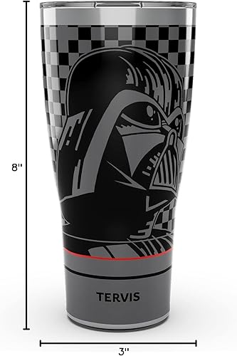 Miniatura 9 de Tervis Traveler - Vaso de viaje con triple aislamiento térmico de Darth Vader The Dark Side de Star Wars mantiene las bebidas frías y calientes, 30