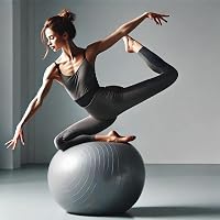 GADIRIA 65cm Pilates Labda Pumpával Jóga Tornához Fitness Rehabilitáció 7