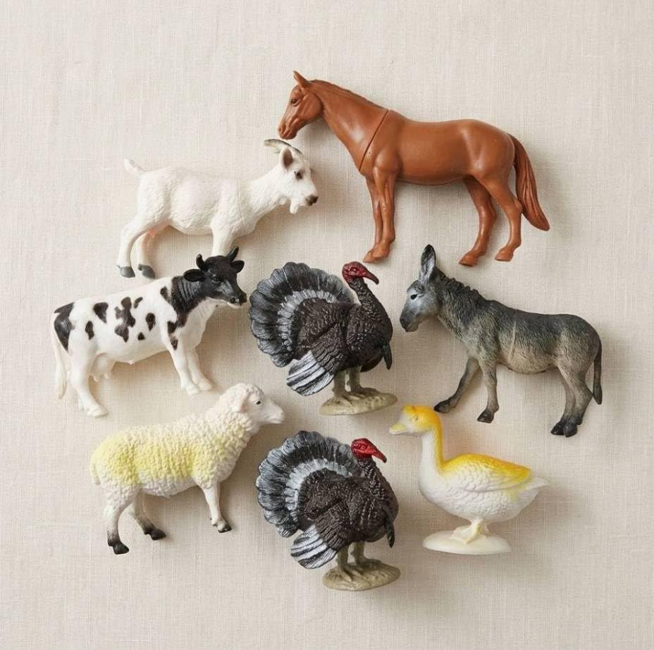 Image of SHAKTISM Farm Animal Toys Set - Realistic Farm Animal Figures for Kids, Educational Playset for Ages 3+ - Durable Plastic Toy Animals for Preschool & Toddler Learning (9612 Mini Farm 6Pc)