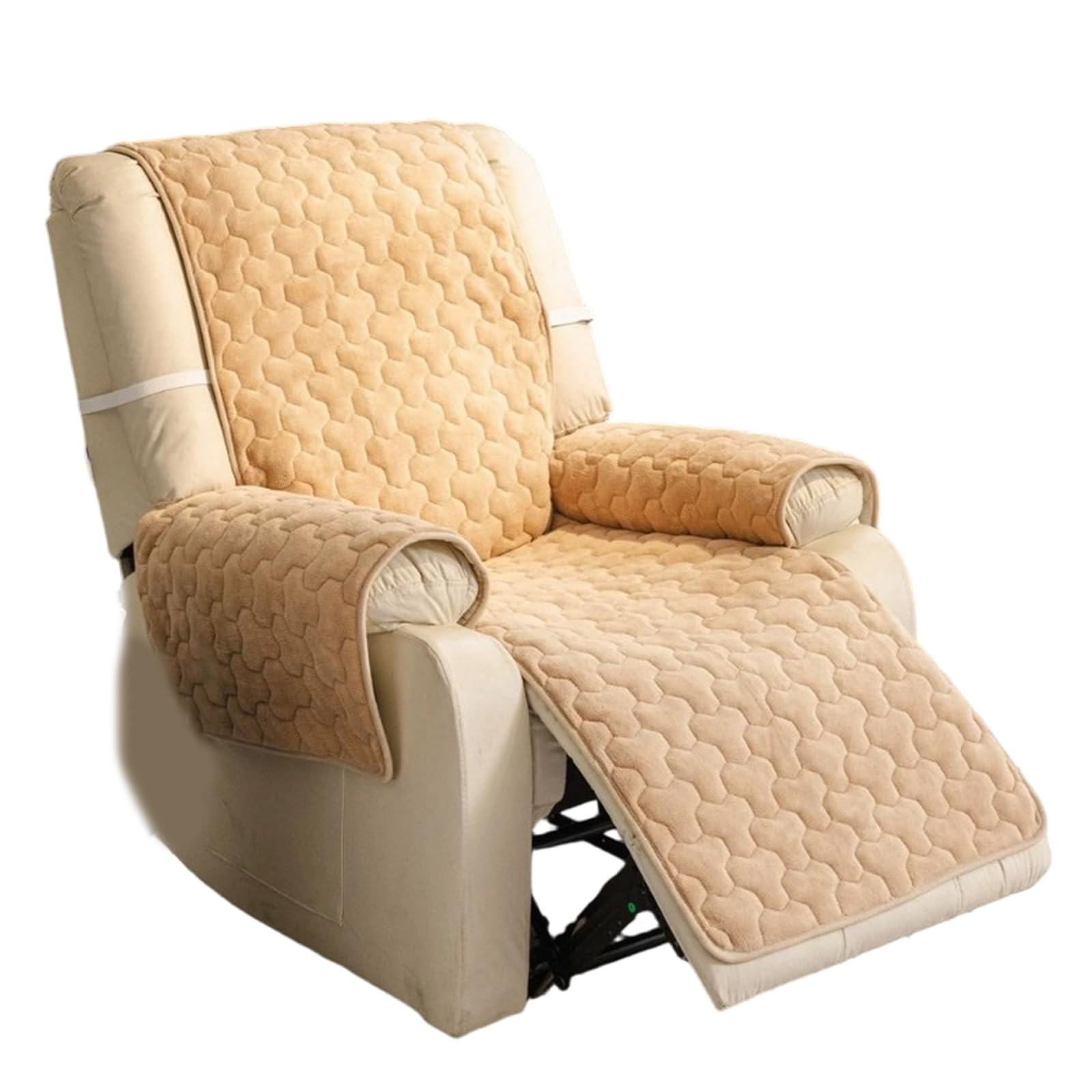 Jazuaiao Recliner Chair Cover with Side Pocket Soft Nonslip Sofa Slipcover Washable Couch Cover Furniture Protector for Recliner Chair