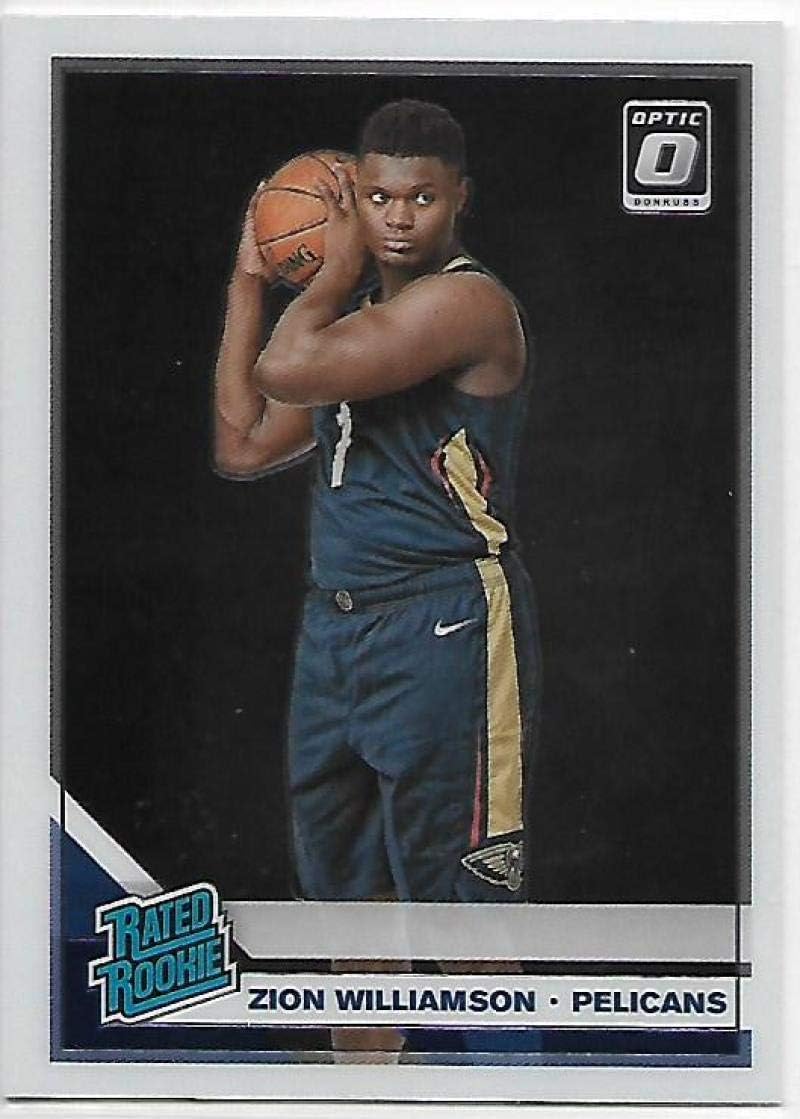 Basketball Trading Card NBA 2019-20 Donruss Optic #158 Zion Williamson NM Near Mint RC Rookie Pelicans