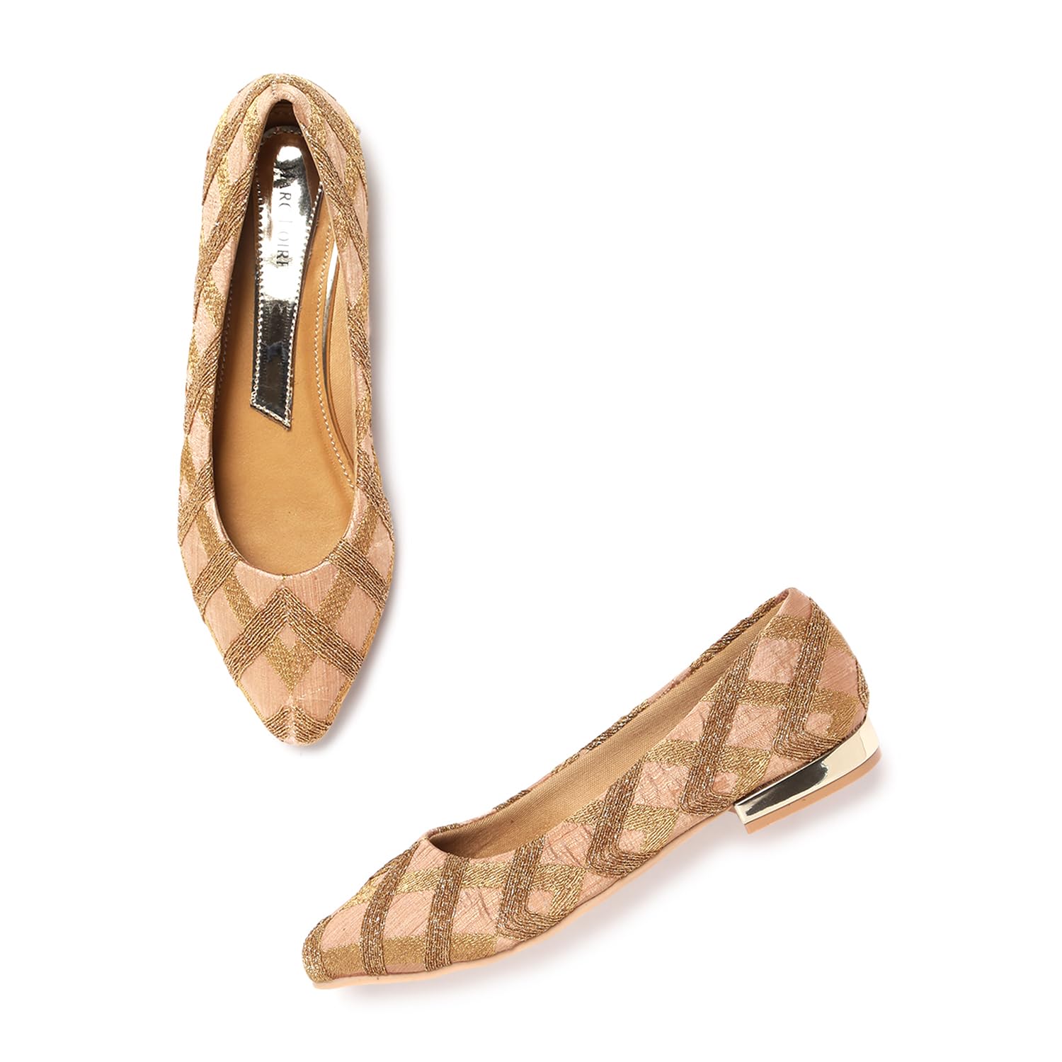 Marc Loire Womens Embellished Ballet Flats/Ethnic Ballerinas/Jutti/Mojari for Party (Green, 4) (B0CYGYL38W) Amazon Price History, Amazon Price Tracker
