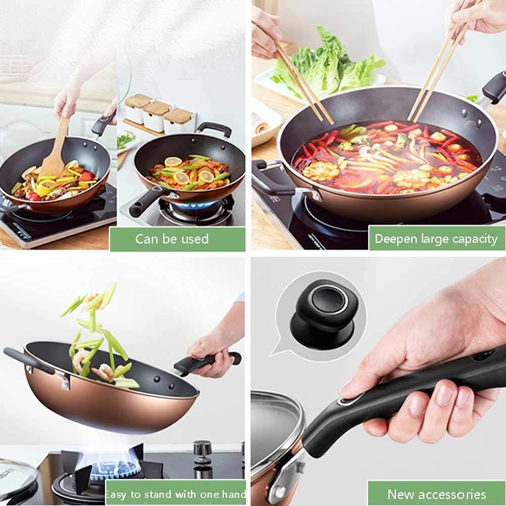 Amazon｜中華なべ鍋ノンスティック中華なべ、ノンスティック誘導中華