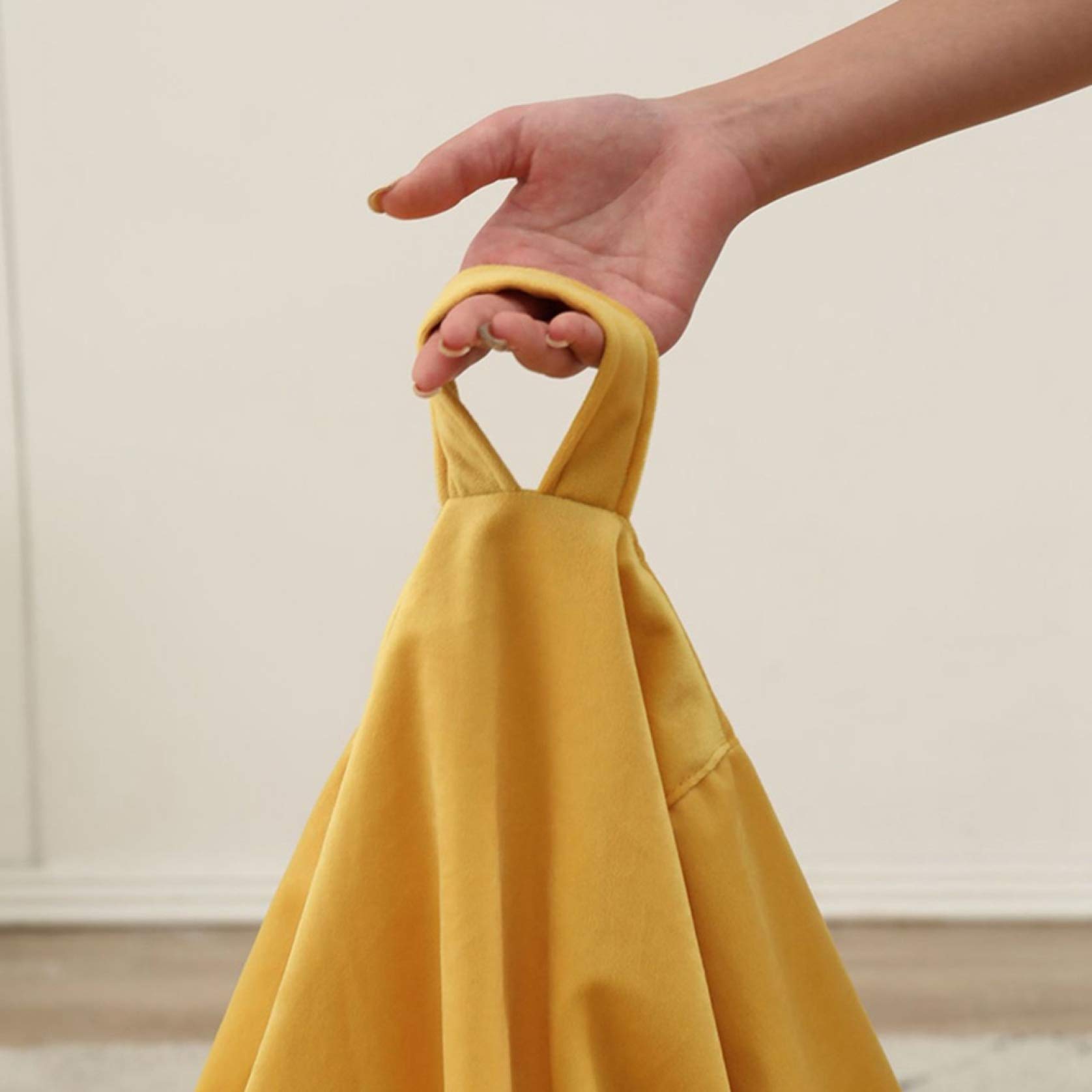 ビーズクッション 小さめ 70x80cm 一人掛け カバー取り外し可能 軽量