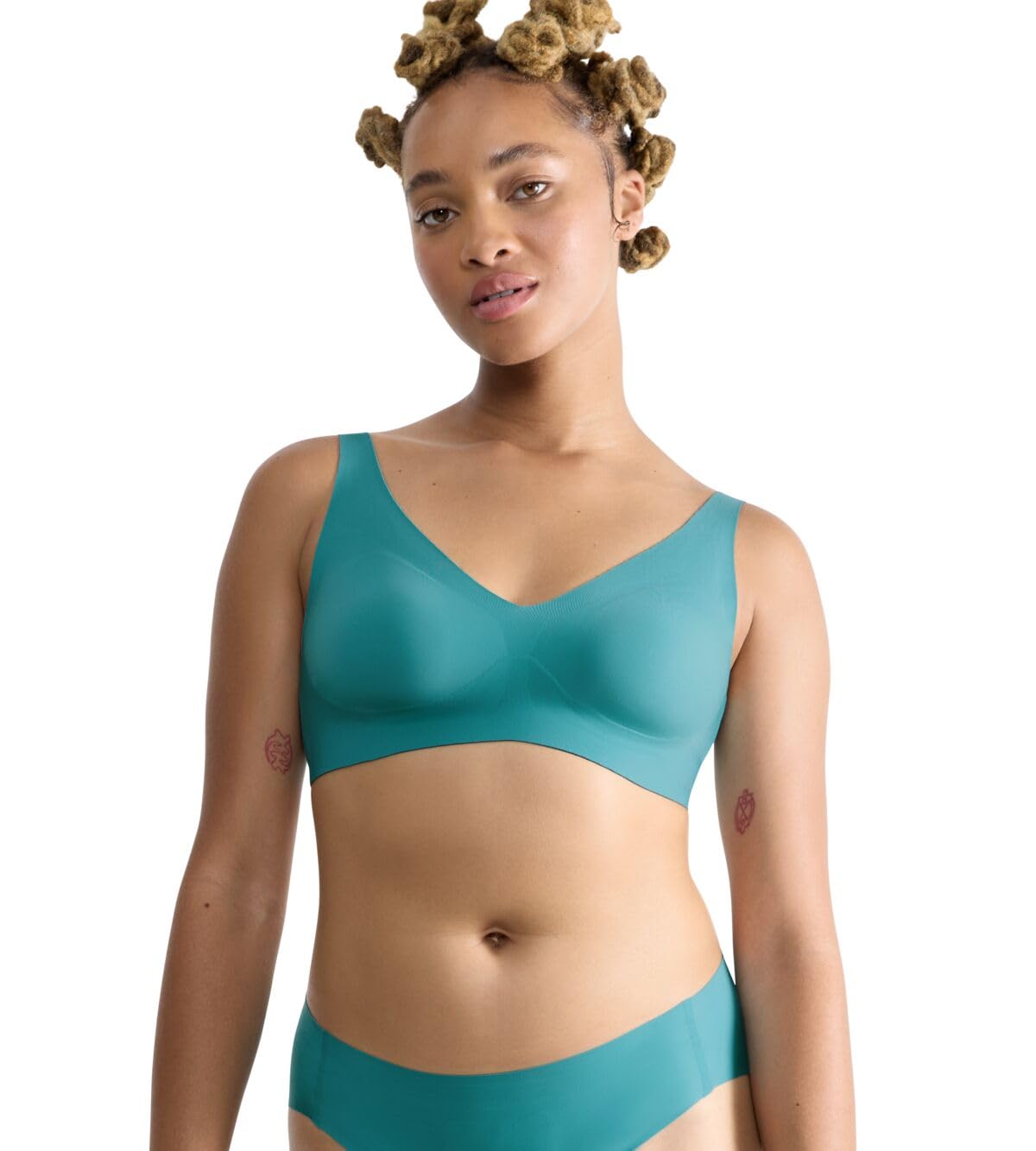 Sloggi Zero Feel 2.0 Soft Bra, Regiseno Donna, Turchese, M-image
