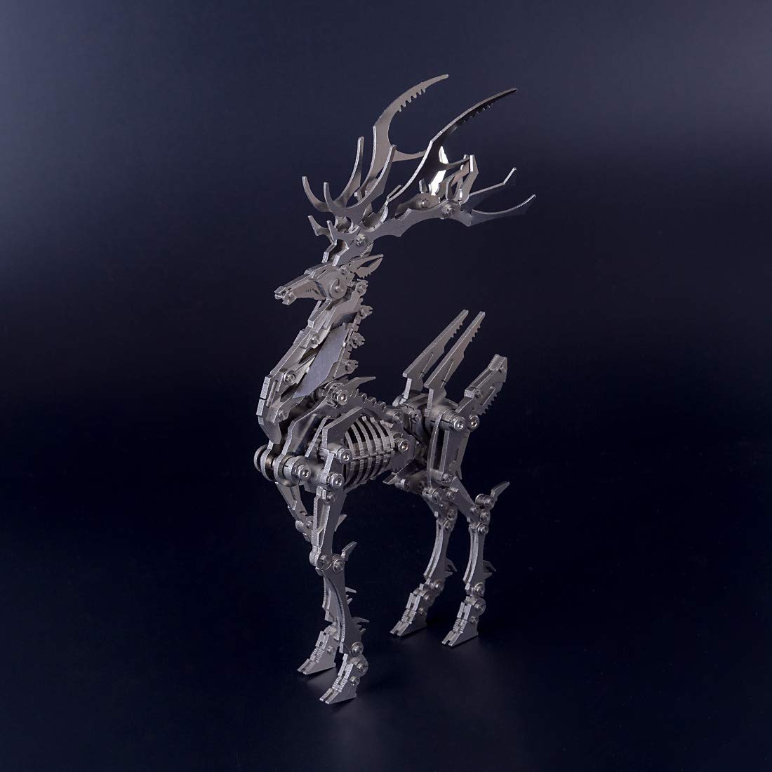 Zestaw 3D Metal Puzzle Big Dream Elk Model, Stalowe 3D Metal Puzzle Miniaturowe zestawy modeli wystroju wnętrz, 3D Łamigłówki Łamigłówki Metalowe ozdoby stali nierdzewnej dorosłych