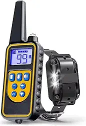 Colar Coleira Treinamento para Pet controle remoto impermeável recarregável eletrônico