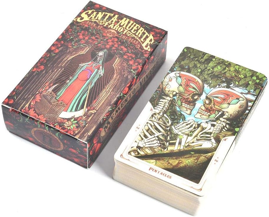 Tarot Cards, Undead Theme Santa Death Board Game Oracle Card, Party, Suitable for Beginners