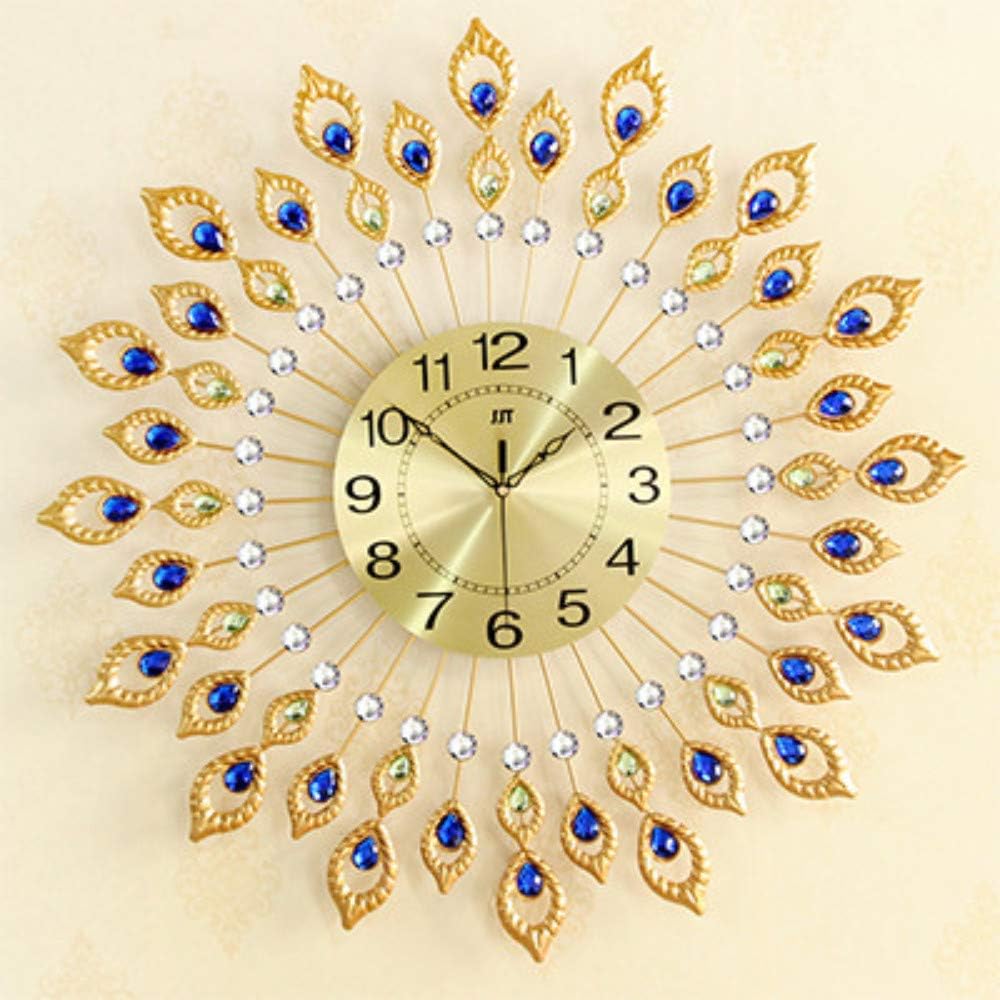NLJLN Clock wall clock living room decoration clock modern minimalist personality art wall charts European creative silent quartz clock 20 inches