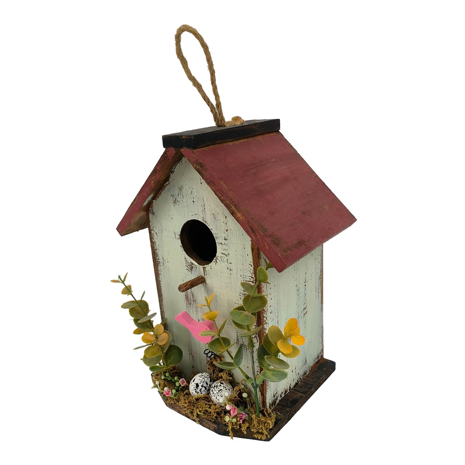 SECRET DESIRE Hanging Bird House Outside Garden Decoration for Patio Bird Lovers Gift Light Green|Home Improvement|Plumbing & Fixtures|Other Home Plumbing & Fixtures-image-28