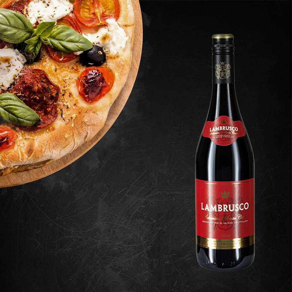Lambrusco Vino Frizzante, süß, sortenreines Weinpaket + VINOX Winecards (6x0,75l)