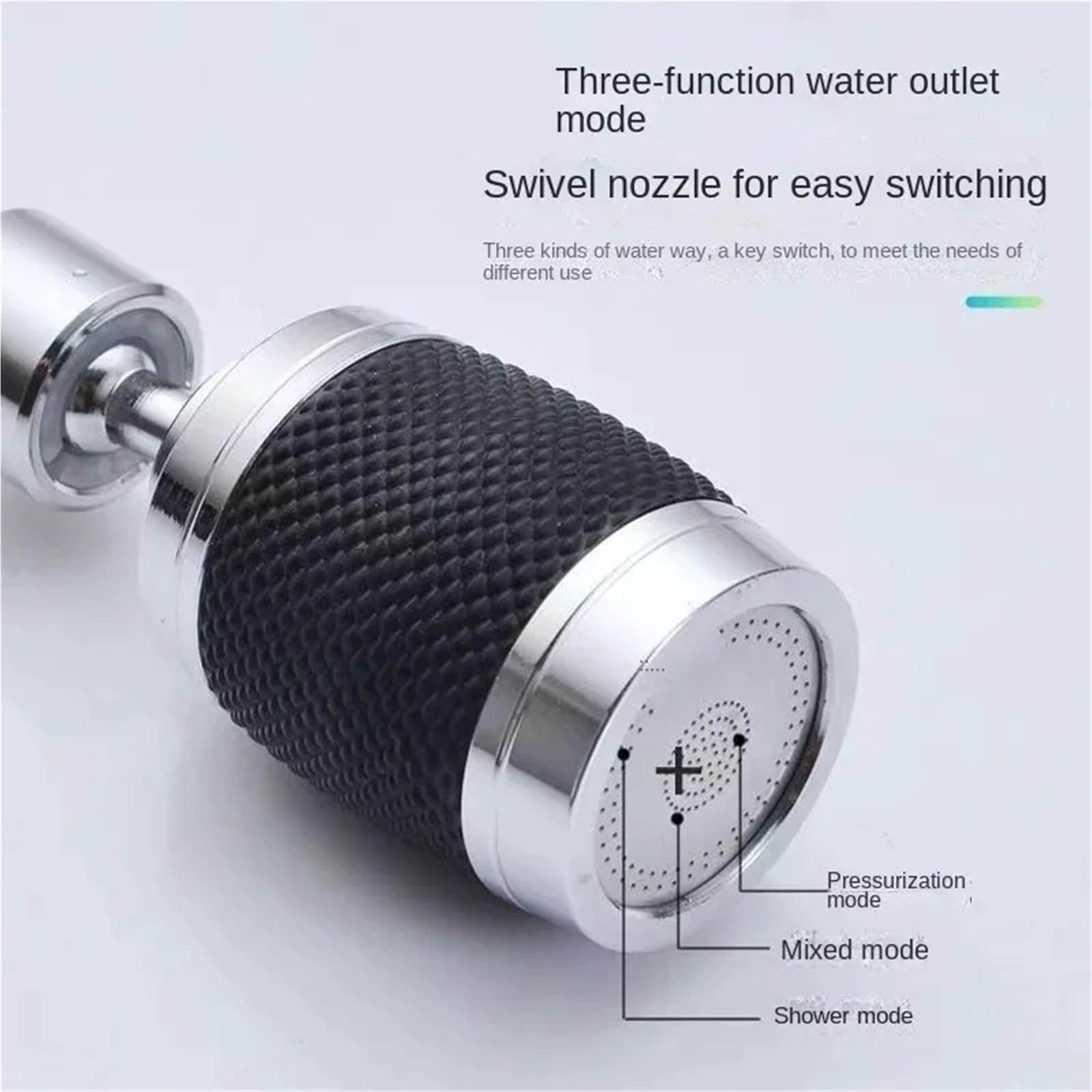 Aireador Grifo Cocina Extensión de filtro for lavabo con grifo giratorio universal, burbujeador, brazo basculante y cabezal rebosadero multifuncional para cocina baño