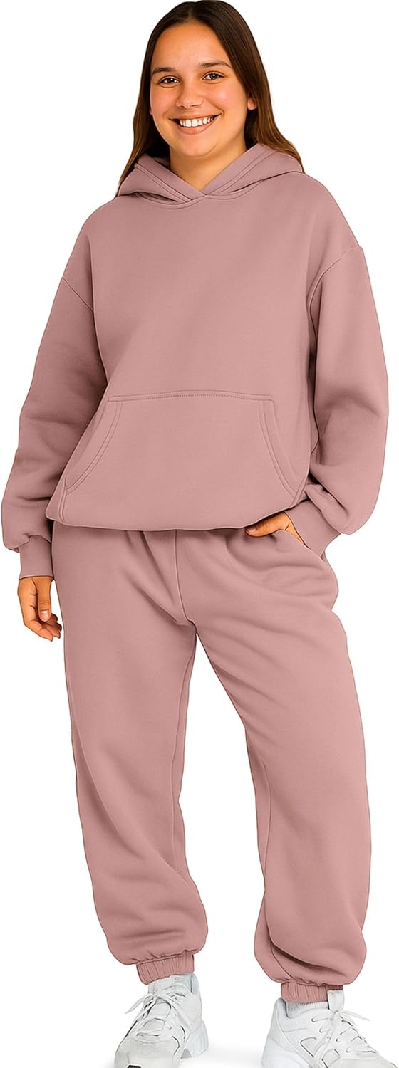 Women 2 Piece Oversized Tracksuit Set Fall Fashion Clothes Lounge Outfits Hoodie Airport Travel Pants Sweatsuit - Image 8
