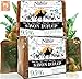 Produktbild Nabür - 2 Aleppo Seifen Original | 95% Olivenöl + 5% Lorbeeröl | Handarbeit Vegan Friendly Extra-sanft, Gesichtsmaske, Körper, Festes Shampoo +/-400 gr