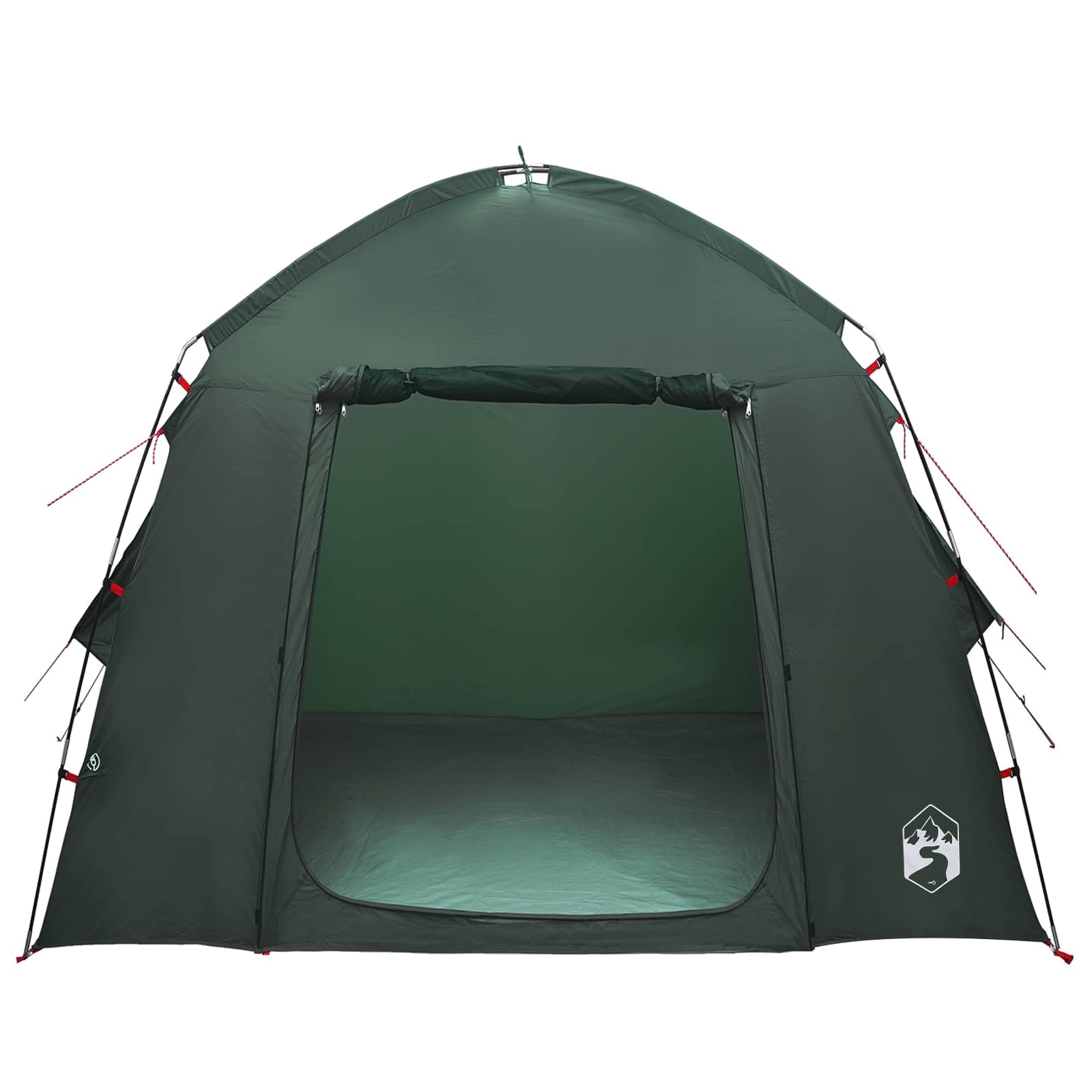 Hütten-Zelt Cabin Zelt Olivegrün aus Polyester 210 x 210 x 138 cm für Camping Familie, Outdoor Event, wasserdicht und mit Luftöffnung