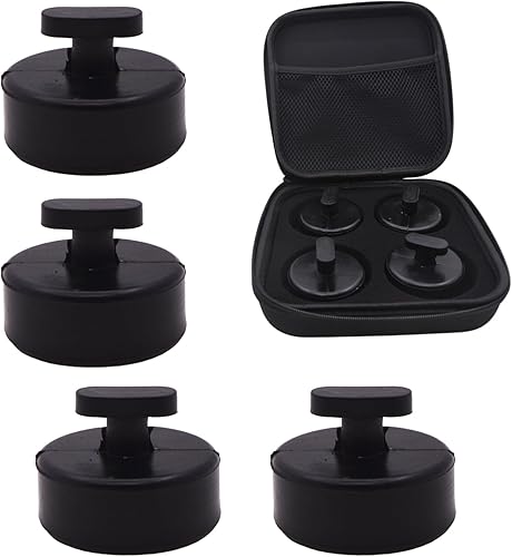 Adaptador de almohadilla de elevación de Jack Puck de goma compatible con Chevrolet Corvette C5 C6 C7 GS Z Jack Lift Point Pad Adapter (negro)